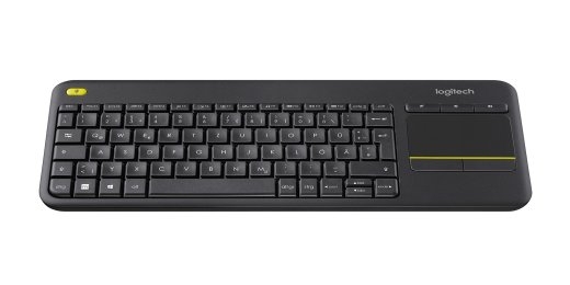 LOGITECH Wireless Touch Keyboard k400 plus black Layout