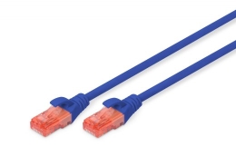 Patch cord U/UTP kat.6 PVC 3m blue