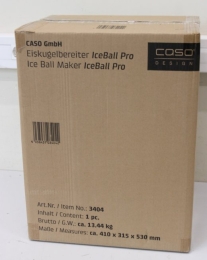 SALE OUT. Caso Ice Ball Maker IceBall Pro Power 130 W Capacity 1.3 L Matt Black USED, DIRTY