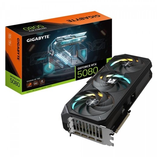Gigabyte Graphics card GeForce RTX 5080 GAMING OC 16G 256BIT GDDR7 3DP/HDMI