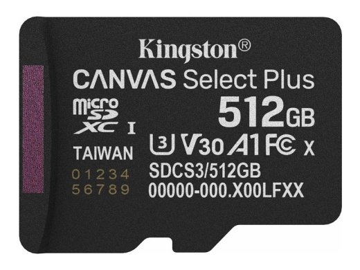 Kingston Flash-Card Canvas Select Plus - microSDXC UHS-I - 512