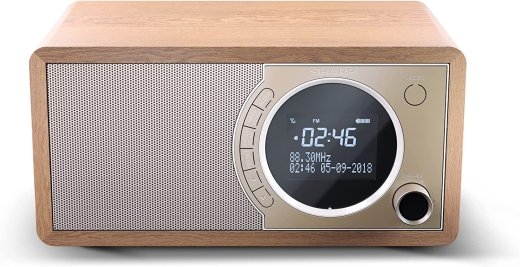 Sharp DR-450(BR) Digital Radio, FM/DAB/DAB+, Bluetooth 4.2, Alarm function, Brown Sharp Digital Radio DR-450(BR) Bluetooth Brown