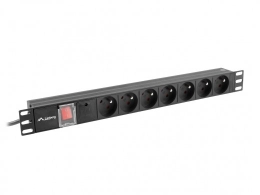 Surge protector Rack PDU 19" 1U 10A 7X 230V PL 2m black C14