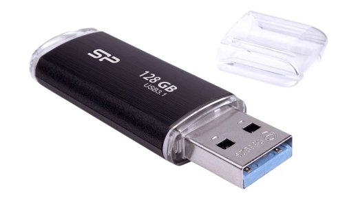 Silicon Power USB 3.1 Flash Drive Blaze B02 128 USB 3.2 Gen 1/USB 3.1 Gen 1/USB 3.0/USB 2.0 Black