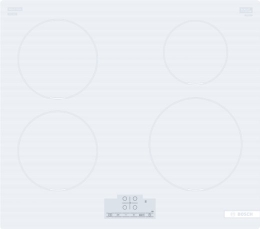 Bosch Hob PUE612BB1J Induction Number of burners/cooking zones 4 Touch Timer White