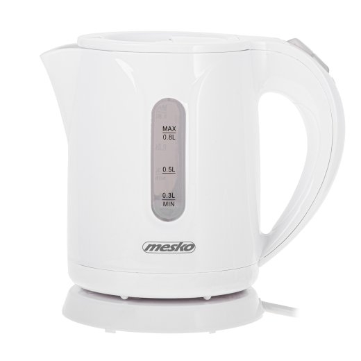 Mesko Kettle MS 1376 Electric 850 W 0.8 L Plastic 360° rotational base White