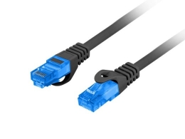LANBERG PATCHCORD S/FTP CAT.6A 0.5M BLACK LSZH