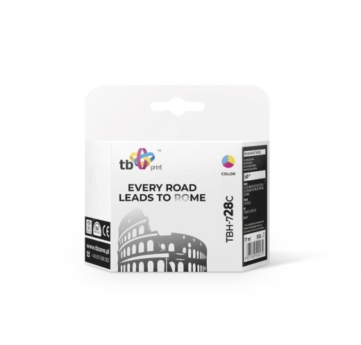 Ink TBH-728C (HP No. 28 - C8728A) Color remanufactured