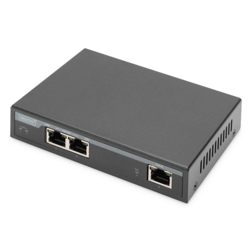 DIGITUS Switch DN-95127-1 - 2 Ports - 2x GE (10/100/1000) - 2x PoE+