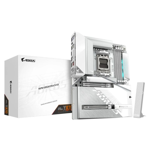 AORUS X870 STEALTH ICE - motherboard - ATX - Socket AM5 - AMD X870