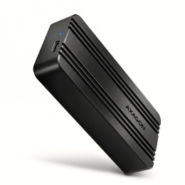 Axagon External aluminum enclosure EEM2-40G USB4 Gen 3x2 M.2 NVMe SSD 40Gbps, passive cooling, USB-C cable, silicone sleeve