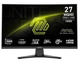 Msi Monitor MAG 275CQF E18 27 inch LED/WQHD/LED/Curved/180Hz/black