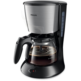 Philips Daily Collection Coffee maker HD7435/20 With glass jug Black & metal