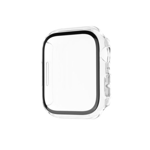 Fixed Pure protective case with tempered glass for Apple Watch 46mm Clear