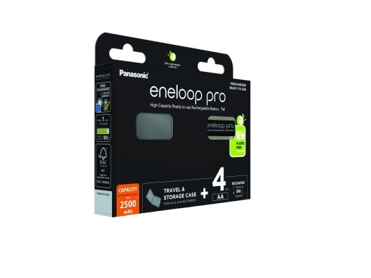 Eneloop PRO aku. AA 2500 mAh 4 pcs+box BK-3HCDEC