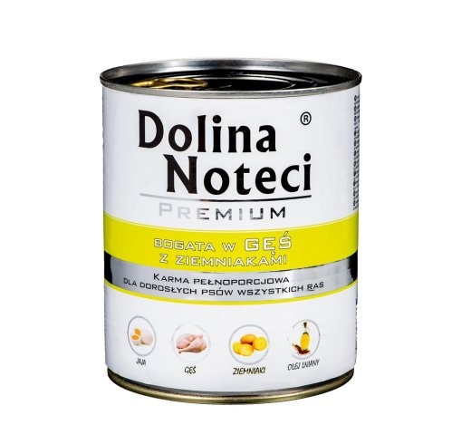 DOLINA NOTECI Premium Rich in goose with potatoes - Wet dog food - 800 g