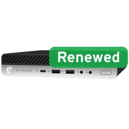 HP Renewed Grade B EliteDesk 800 G4 Intel Core i5 i5-8500T 8 SSD 256 Intel UHD Graphics 630 Windows 11 Pro