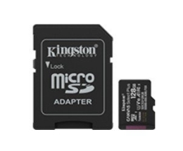 Kingston microSD memory card 128GB Canvas Select+ G3 150MB/s with adapter