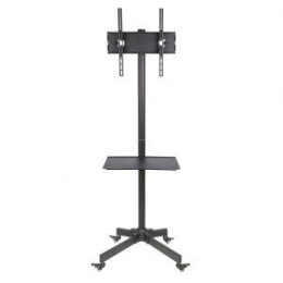 TV Table/trolley on wheels + handle 23-55" 25 kg S-09