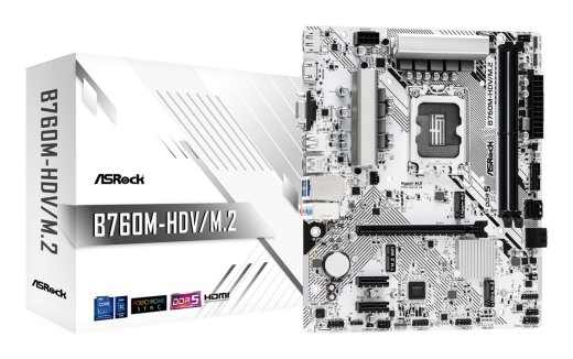 Mainboard ASROCK Intel B760 Express LGA1700 Micro-ATX Memory DDR5 Memory slots 2 2xPCI-Express 3.0 1x 1xPCI-Express 4.0 16x 1xM.2 1x15pin D-sub 1xH...