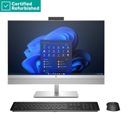 RENEW SILVER HP Elite 870 G9 AIO All-In-One 27 - i7-14700, 16GB, 512GB SSD, 27 FHD Non-Touch AG, FPR, Height Adjustable, USB Mouse, Win 11 Pro, 1 y...