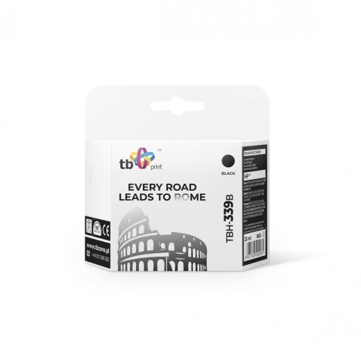 Ink TBH-339B (HP No. 339 - C8767EE) Black remanufactured