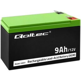 Gel battery 12V 9Ah Max.90A AGM