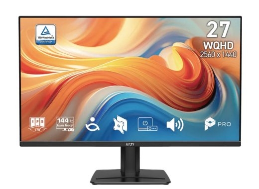 Msi Monitor PRO MP275Q E14 27 inches/LED/WQHD/Flat/144Hz/Black