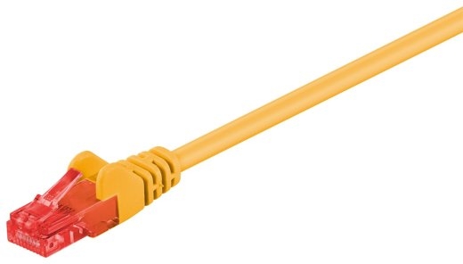 Goobay CAT 6, U/UTP Patch cord Yellow