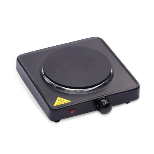 Maestro MR-771-1 hob 1000W Black Countertop Sealed plate 1 zone(s)