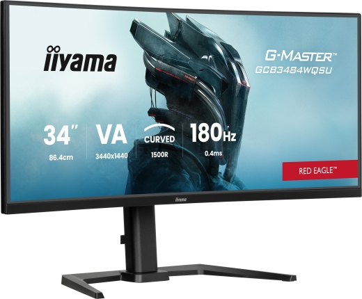 34" Fast VA Gaming, Curved Gaming 1500R, G-Master Gold Phoenix, FreeSync Premium, 3440 x 1440 @180Hz (4.9 megapixel UWQHD, DisplayPort), 500cd/m²,...