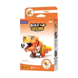 Mg Dystrybucja MierEdu Build and Listen 3D Puzzle - T-Rex
