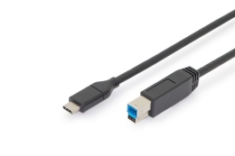 Connection Cable USB 3.1 Gen.2 SuperSpeed + 10Gbps USB Type C / B M / M Power Delivery, black, 1.8m