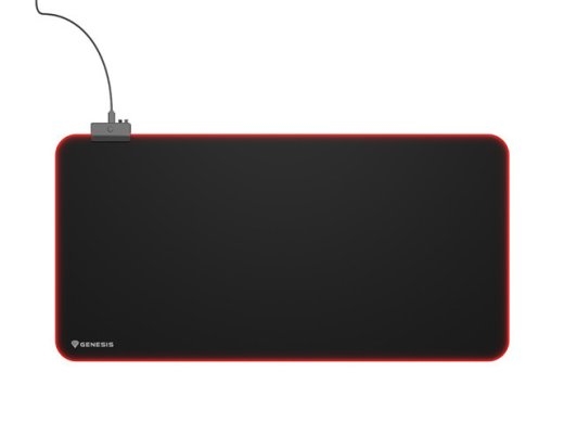 Genesis Mouse Pad Boron 500 XXL RGB Mouse pad 400 x 800 x 4 mm Black