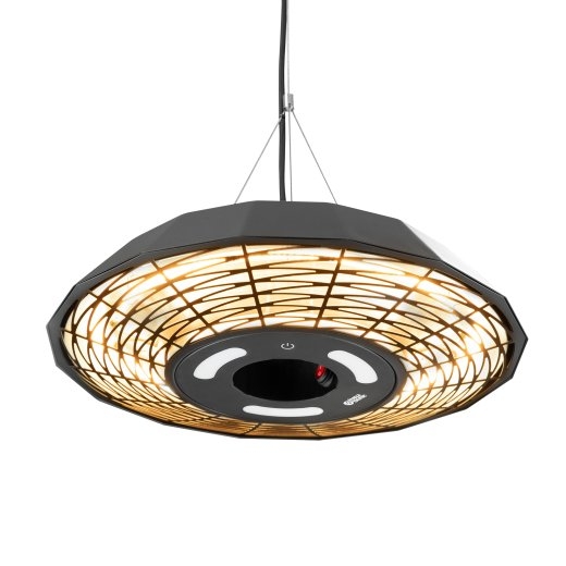 TunaBone Electric Ceiling Infrared Patio Heater TB2068C-01 Patio heater 2000 W Number of power levels 1 Suitable for rooms up to 20 m² Black IP45