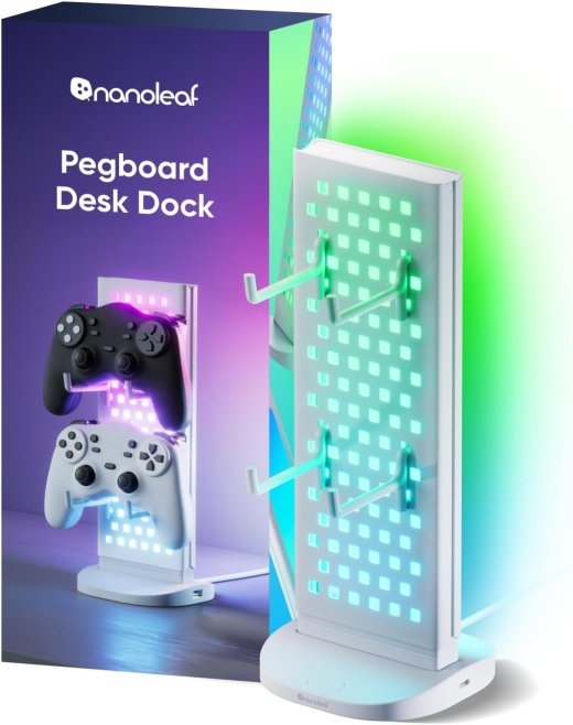 Nanoleaf Pegboard Desk Dock, White 15 W RGB