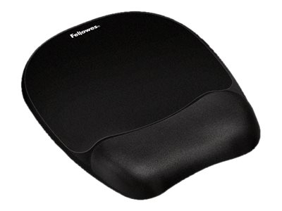 Fellowes Mouse pad with wrist pillow 202 x 235 x 25.4 mm Black