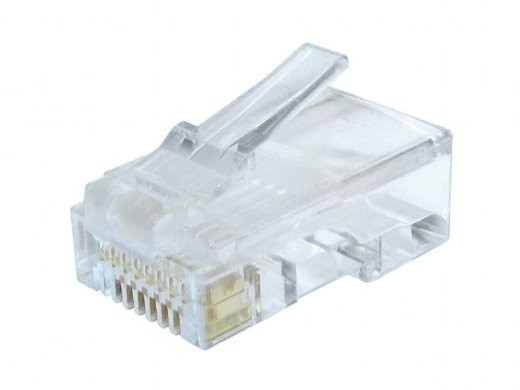 Modular plug 8P8C solid Cat6 LAN cable
