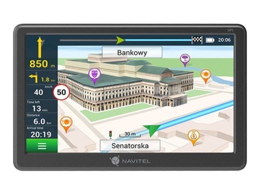Navitel GPS Navigator With a Magnetic Mount E707 Magnetic GPS (satellite) 800 x 480 Maps included