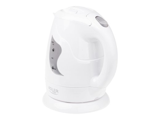 Adler Kettle AD 08 Standard 850 W 1 L Plastic 360° rotational base White