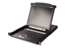 Aten 8-Port PS/2-USB VGA 17" LCD KVM Switch with Daisy-Chain Port and USB Peripheral Support CL5708M