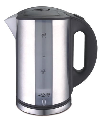 Adler Kettle AD 1216 Standard 2000 W 1.7 L Stainless steel 360° rotational base