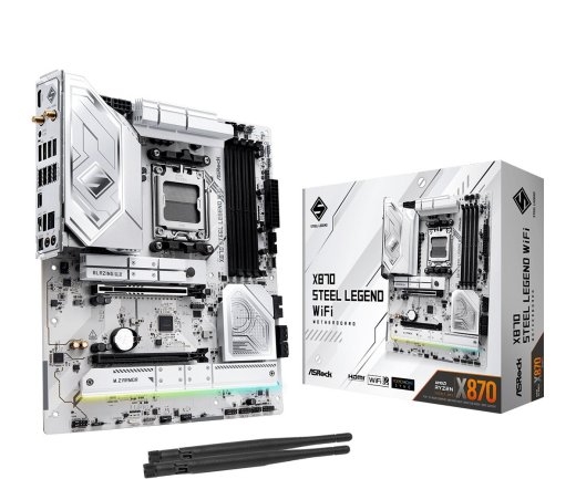 Motherboard X870 STEEL LEGEND WIFI AM5 4DDR5 M.2 ATX