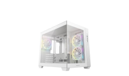 Deepcool Case CG330 3F WH White Micro ATX