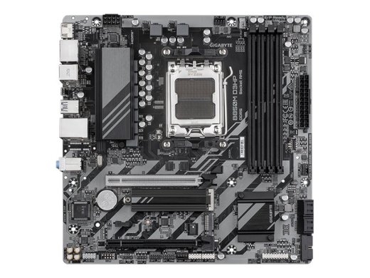 Gigabyte B850M D3HP Processor family AMD Processor socket AM5 DDR5 Supported hard disk drive interfaces M.2, SATA Number of SATA connectors 4