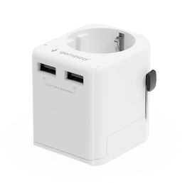 Gembird to Universal travel power adapter, 12W TPA-EU2A12-01-W 5 V