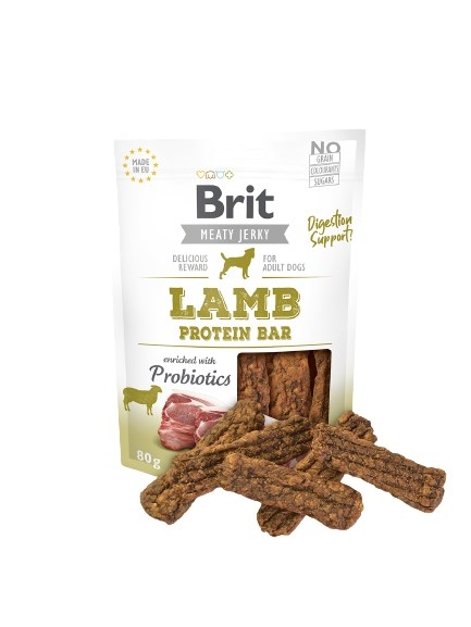 Brit Jerky Lamb Protein Bar - Lamb - dog snack - 80 g