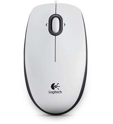 Logitech B100 Portable Optical Mouse White
