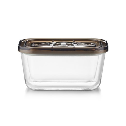 Caso Glass Vacuum Container with Plastic Lid VacuBoxx Eco M Transparent
