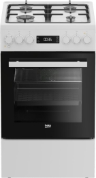 BEKO Cooker FSM51339DWDS, Width 50 cm, A, Gas/Electric, White